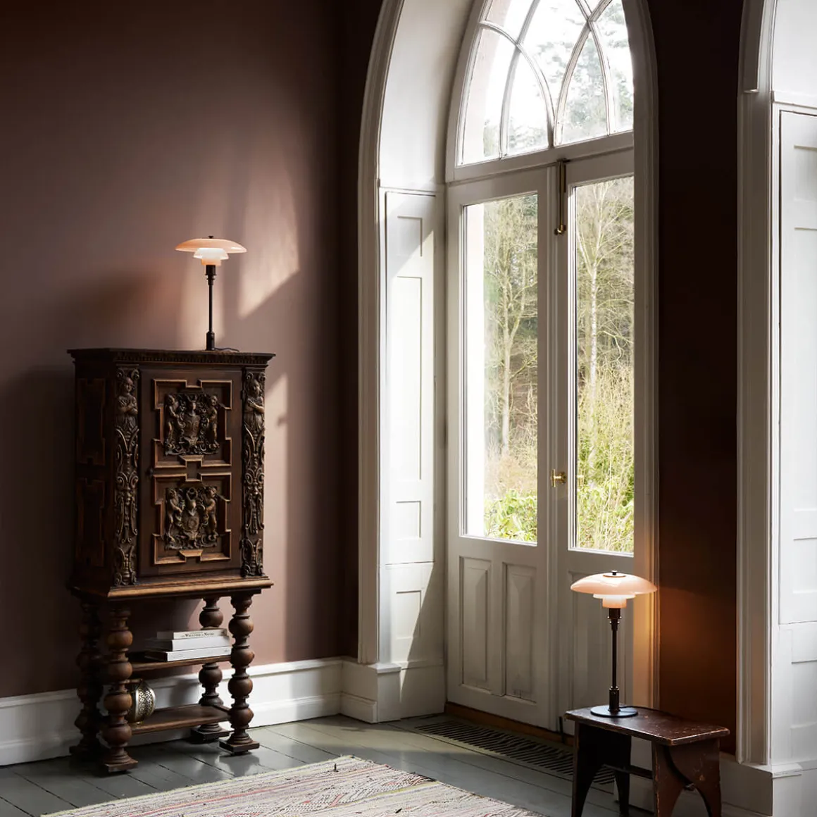 Louis Poulsen PH 3/2 Dusty Terracotta Tischleuchte Limited Edition