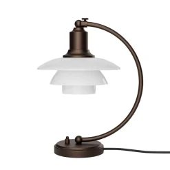 Louis Poulsen PH 2/2 Luna Aged Brass Opal Tischleuchte