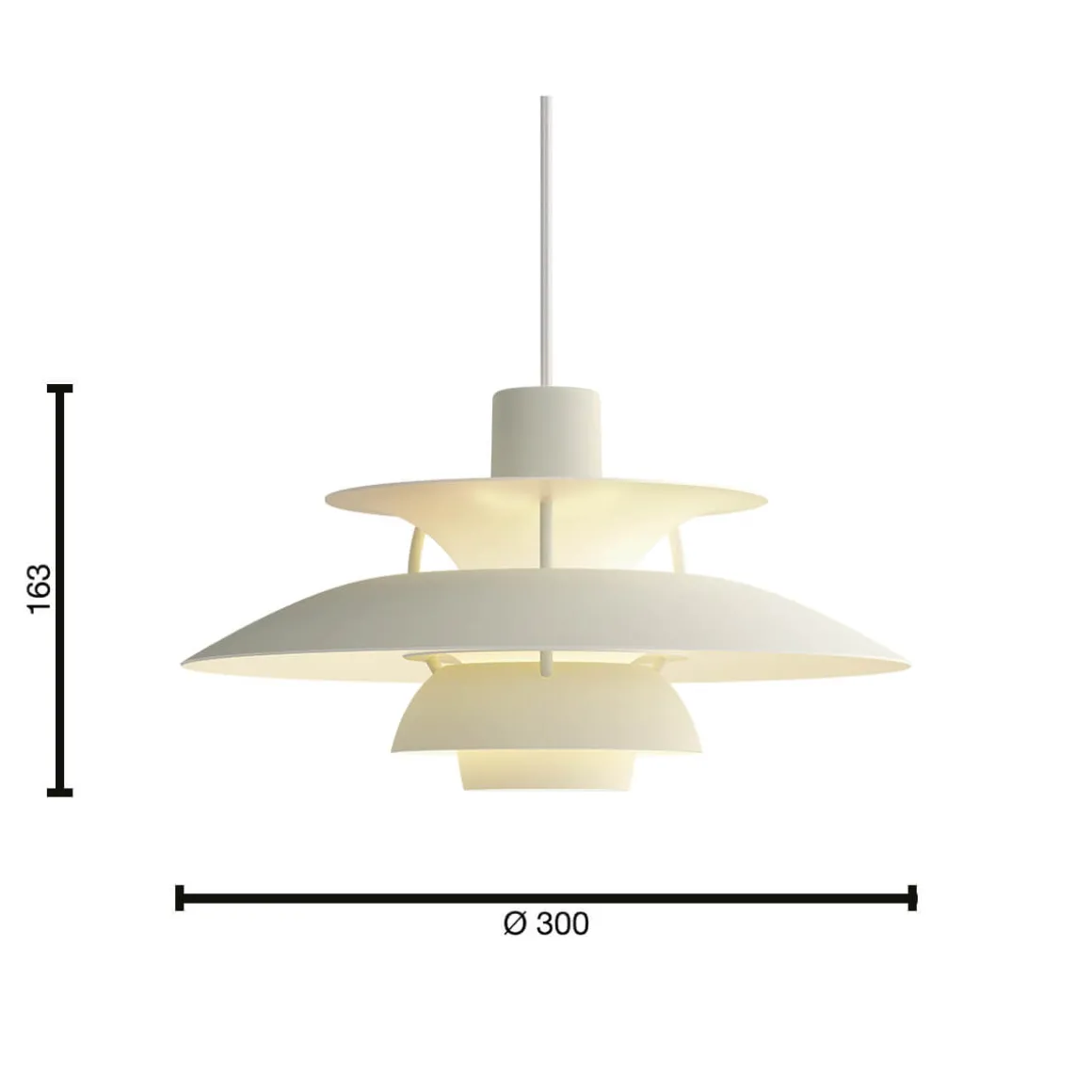 Louis Poulsen PH 5 Mini Monochrome Pendelleuchte