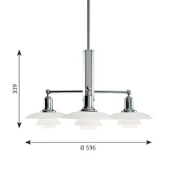 Louis Poulsen PH 2/1 Stammkrone Pendelleuchte