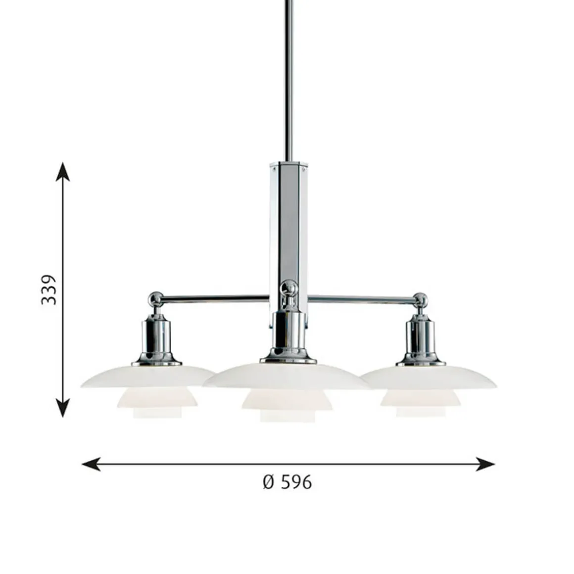 Louis Poulsen PH 2/1 Stammkrone Pendelleuchte