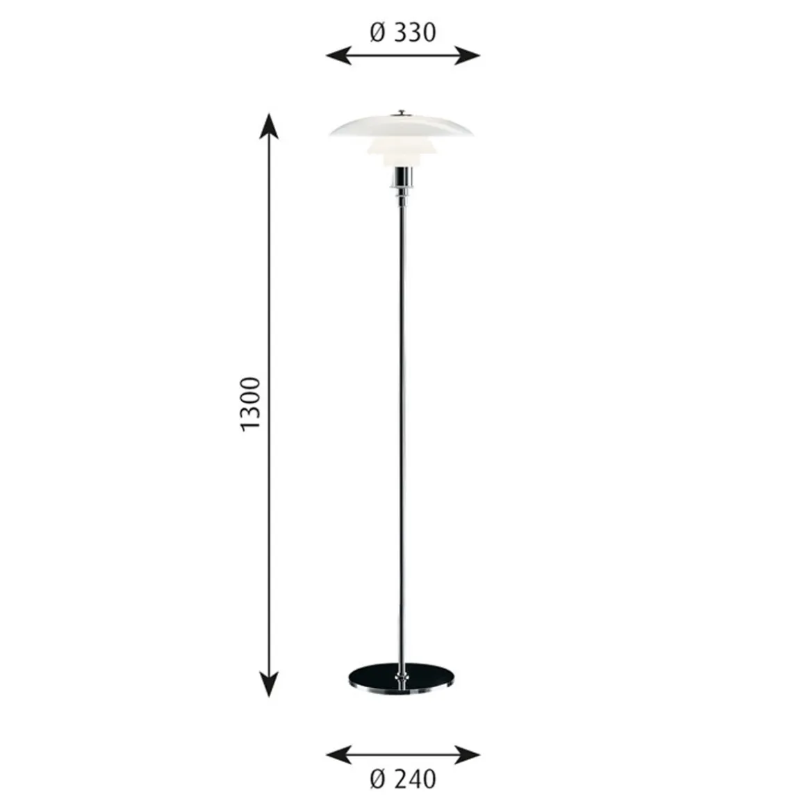 Louis Poulsen PH 3½-2½ Stehleuchte