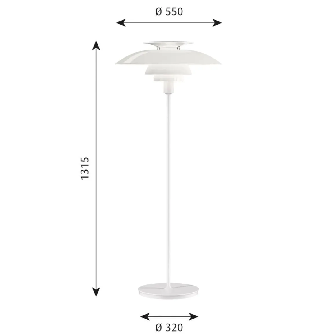 Louis Poulsen PH 80 Stehleuchte