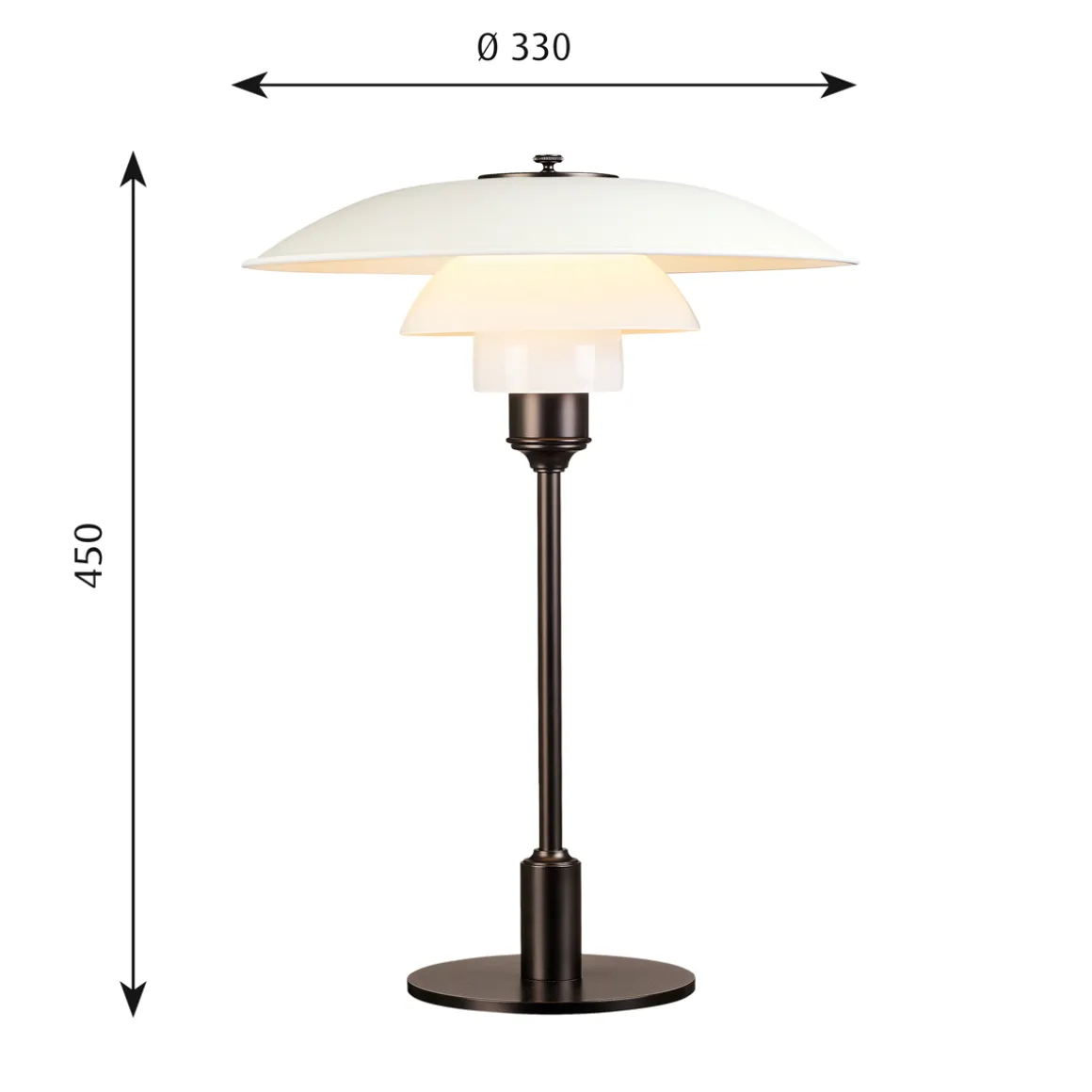 Louis Poulsen PH 3½-2½ Tischleuchte