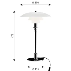 Louis Poulsen PH 3/2 Tischleuchte