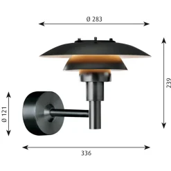 Louis Poulsen PH 3-2½ Wandleuchte