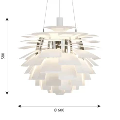 Louis Poulsen PH Artichoke 600 Pendelleuchte, Ø: 60 cm
