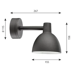 Louis Poulsen Toldbod 155 Wandleuchte