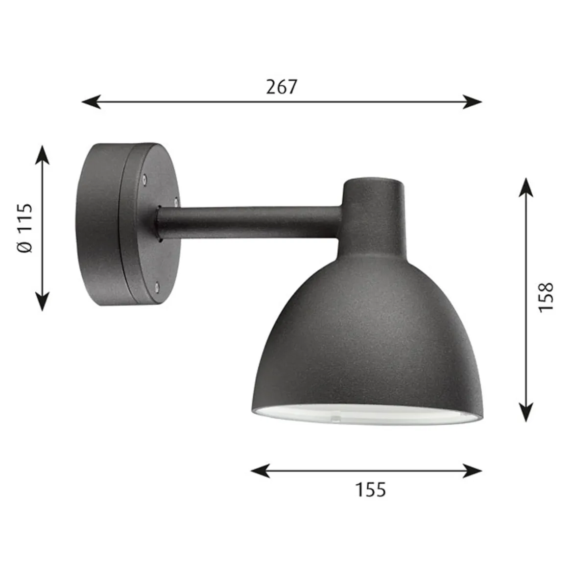 Louis Poulsen Toldbod 155 Wandleuchte