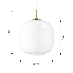 Louis Poulsen VL 45 Radiohus Pendelleuchte, Ø: 25 cm