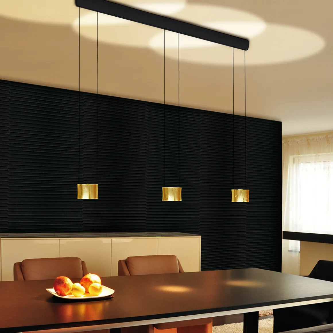 Luce Elevata Impulse LED Pendelleuchte, 3-flg.