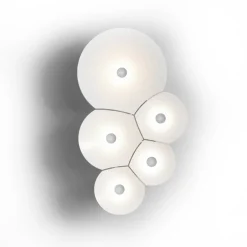 Luceplan Bulbullia LED Parete, 5-flg.