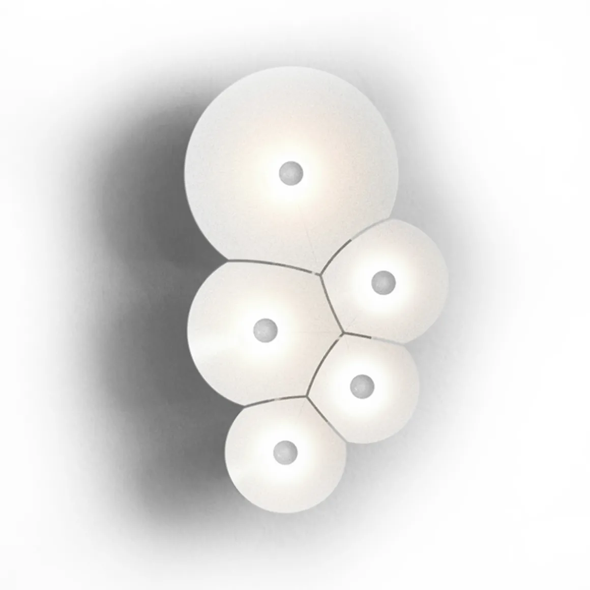 Luceplan Bulbullia LED Parete, 5-flg.