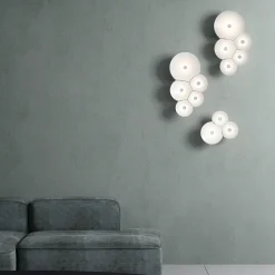 Luceplan Bulbullia LED Parete, 3-flg.