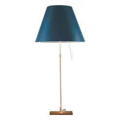 Luceplan Costanza Tavolo Teleskop mit Touchdimmer, Messing