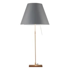 Luceplan Costanza Tavolo Teleskop mit Touchdimmer, Messing