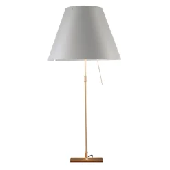 Luceplan Costanza Tavolo Teleskop mit Touchdimmer, Messing