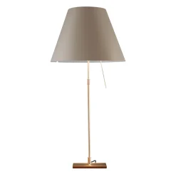 Luceplan Costanza Tavolo Teleskop mit Touchdimmer, Messing