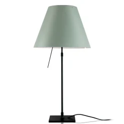 Luceplan Costanza Tavolo Teleskop mit Touchdimmer, schwarz