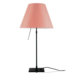 Luceplan Costanza Tavolo Teleskop mit Touchdimmer, schwarz