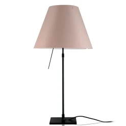 Luceplan Costanza Tavolo Teleskop mit Touchdimmer, schwarz