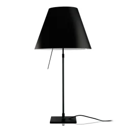 Luceplan Costanza Tavolo Teleskop mit Touchdimmer, schwarz