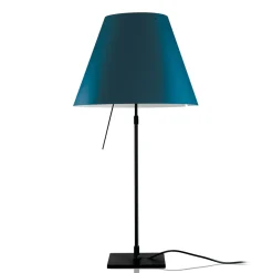 Luceplan Costanza Tavolo Teleskop mit Touchdimmer, schwarz