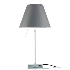 Luceplan Costanza Tavolo Teleskop mit Touchdimmer, Alu