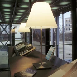 Luceplan Costanza Tavolo Teleskop mit Touchdimmer, Alu