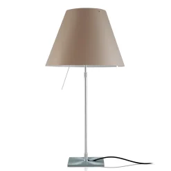 Luceplan Costanza Tavolo Teleskop mit Touchdimmer, Alu