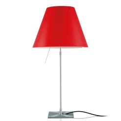 Luceplan Costanza Tavolo Teleskop mit Touchdimmer, Alu