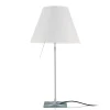 Luceplan Costanza Tavolo Teleskop mit Touchdimmer und Diffusor