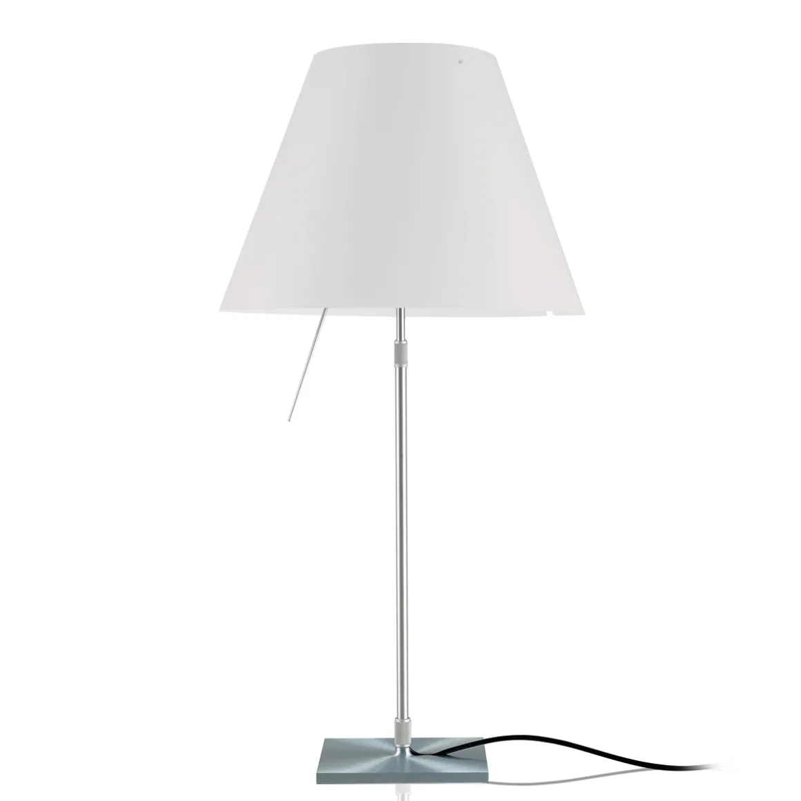 Luceplan Costanza Tavolo Teleskop mit Touchdimmer und Diffusor