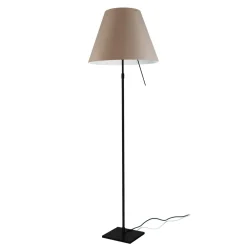 Luceplan Costanza Terra Teleskop mit Touchdimmer, schwarz