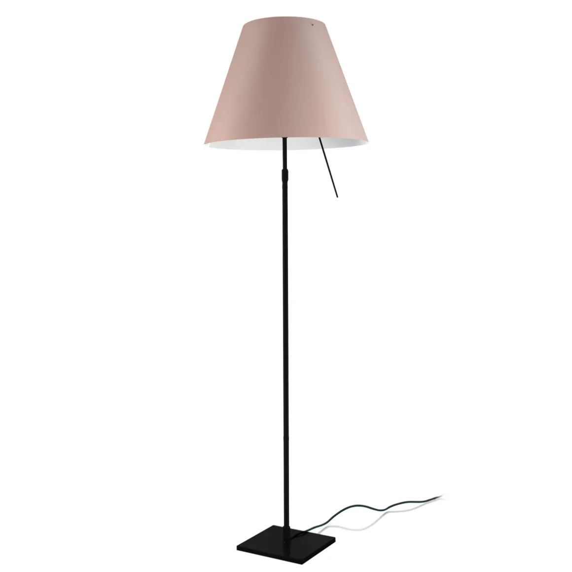 Luceplan Costanza Terra Teleskop mit Touchdimmer, schwarz