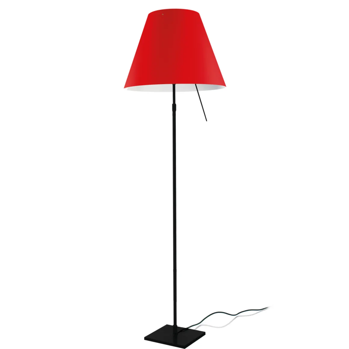 Luceplan Costanza Terra Teleskop mit Touchdimmer, schwarz