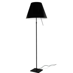 Luceplan Costanza Terra Teleskop mit Touchdimmer, schwarz