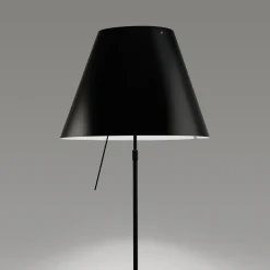 Luceplan Costanza Terra Teleskop mit Touchdimmer, schwarz