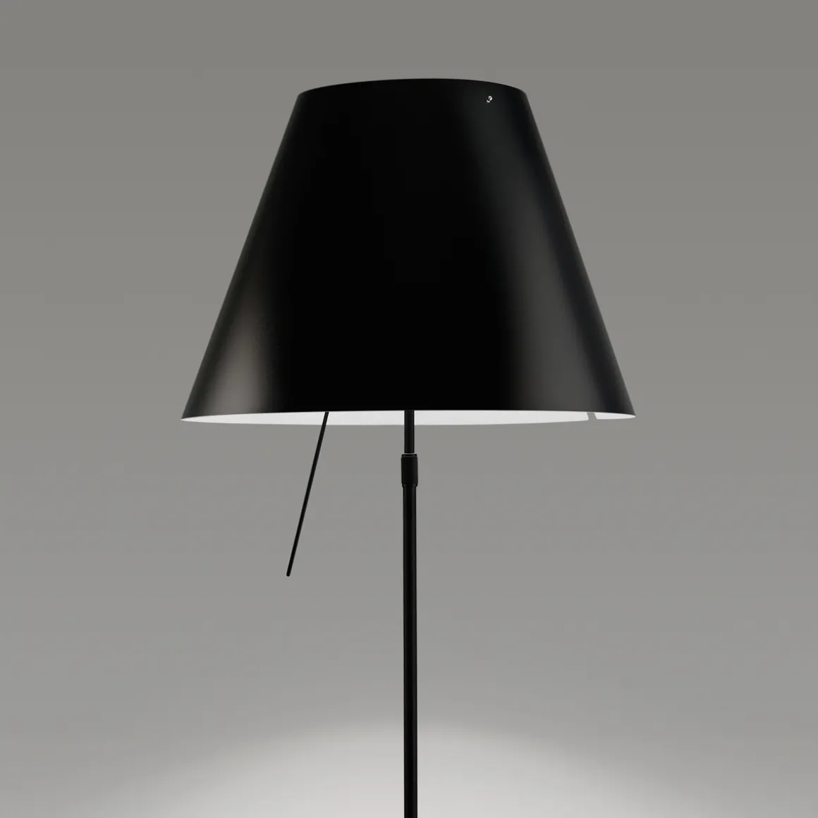 Luceplan Costanza Terra Teleskop mit Touchdimmer, schwarz