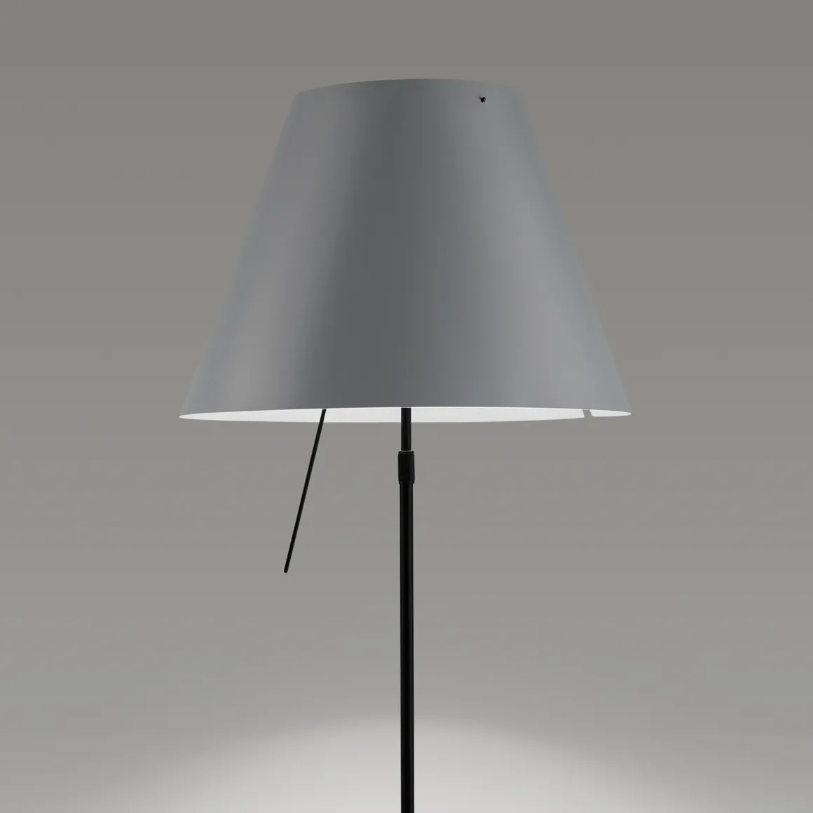 Luceplan Costanza Terra Teleskop mit Touchdimmer, schwarz