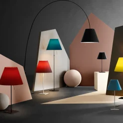 Luceplan Costanza Terra Teleskop mit Touchdimmer, Alu