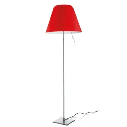 Luceplan Costanza Terra Teleskop mit Touchdimmer, Alu