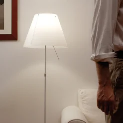 Luceplan Costanza Terra Teleskop mit Touchdimmer, Alu