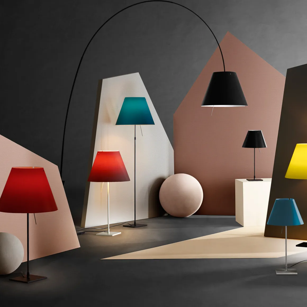 Luceplan Costanzina Tavolo, Messing