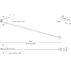 Luceplan Counterbalance LED Parete