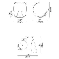 Luceplan Curl LED Tavolo, Auslaufmodell