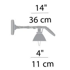 Luceplan Fortebraccio Spot Parete / Soffitto