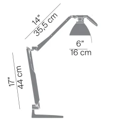 Luceplan Fortebraccio Tavolo mit Schalter