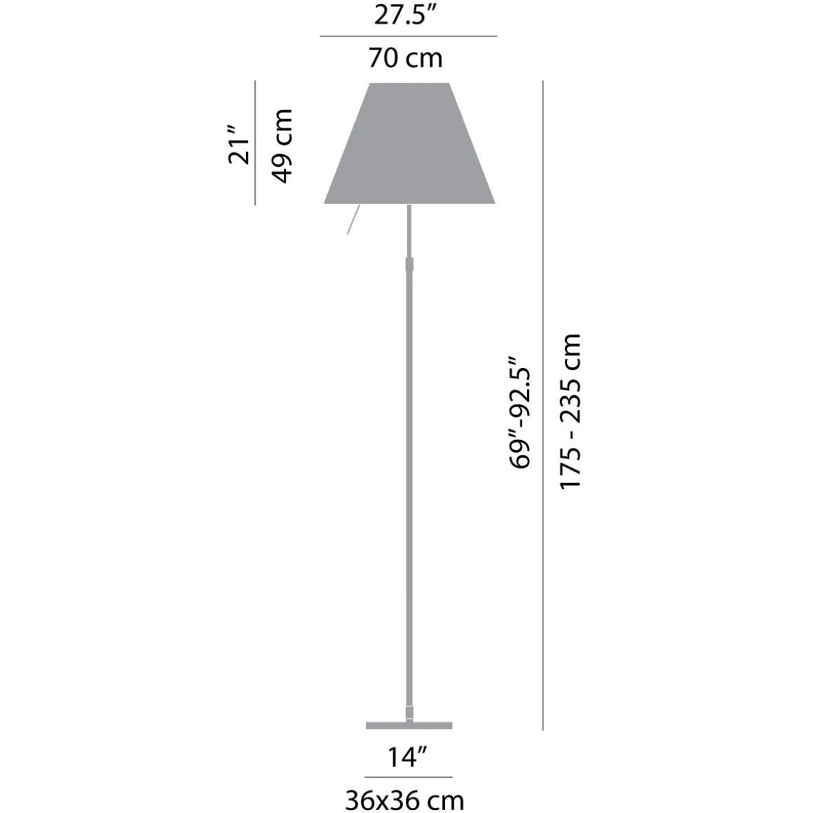 Luceplan Grande Costanza Terra, Rückläufer