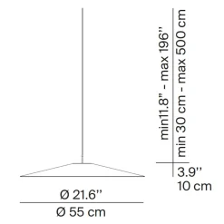 Luceplan Koinè LED Sospensione, Ø: 55 cm